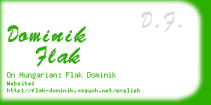 dominik flak business card